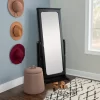 Lola Cheval Mirror/Jewelry Wardrobe Black - Powell Company