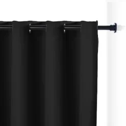Room Dividers Now Tension Rod Curtain Room Divider Kit - XX-Large A, 8ft Tall X 10ft - 12ft 6in Wide, Midnight Black (With Curtains) -Home Style Deals Store GUEST a0f7125e 195b 4071 822c 8b04f4c675a2