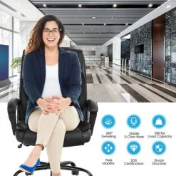 Costway Big & Tall 500lb Massage Office Chair E Xecutive PU Leather Computer Desk Chair 15 Costway Big & Tall 500lb Massage Office Chair E Xecutive PU Leather Computer Desk Chair -Home Style Deals Store GUEST a1021dcf 2e69 4826 a1ab a8ab532e72cc