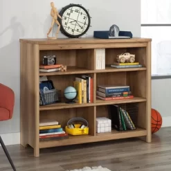 71.96" Dover Edge Cubby Storage Bookcase Timber Oak - Sauder