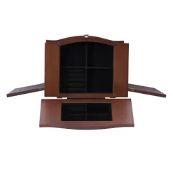 Francesca Jewelry Armoire Merlot Brown - Powell Company -Home Style Deals Store GUEST a2524165 89ea 4513 824c d7a91fd099e8