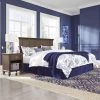 King Southport Headboard And 2 Nightstands Dark Aged Oak - Home Styles