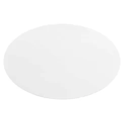 42" Tupelo Oval Wood Dining Table Gold White - Modway