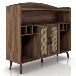 Klimar Open Shelves Buffet Distressed Walnut - MiBasics -Home Style Deals Store GUEST a4024a86 035d 478a 94e3 8e73ba0e1e7d