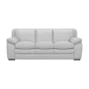 Zanna Genuine Leather Sofa Dove Gray - Armen Living