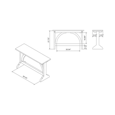 Jobrin Double Pedestal Console Table - MiBasics 8 Jobrin Double Pedestal Console Table - MiBasics - Image 8