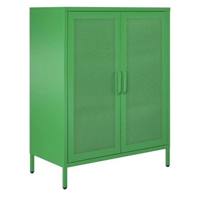 Channing 2 Door Accent Cabinet Mesh Metal Locker - Novogratz 6 Channing 2 Door Accent Cabinet Mesh Metal Locker - Novogratz - Image 6