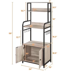 Yaheetech 59" Kitchen Storage Rack With Cabinet And Shelves -Home Style Deals Store GUEST a6157097 1157 42da b3da 26fd745ddeea