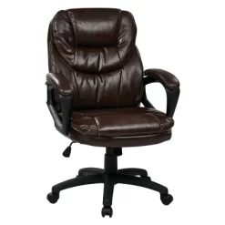 Faux Leather Managers Chair With Padded Arms - OSP Home Furnishings -Home Style Deals Store GUEST a646ba76 b181 4413 8472 917890d0d615