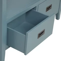 36" Retro Style Pine Console Table With 4 Drawers And 1 Storage Shelf - ModernLuxe -Home Style Deals Store GUEST a69a08a6 dcd6 429b 8975 84c9f9755077