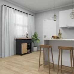 Industrial Rolling Cart Black - Olivia & May -Home Style Deals Store GUEST a70a1325 25ad 460d bc6f e18a60355d46