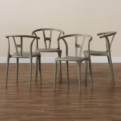 4pc Warner Plastic Dining Chair Set - Baxton Studio 15 4pc Warner Plastic Dining Chair Set - Baxton Studio -Home Style Deals Store GUEST a71407bf 23a4 4597 9a8b 1c2a65f028a2