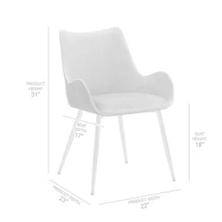 Avery Fabric/Metal Dining Room Chair Gray - Armen Living -Home Style Deals Store GUEST a855f993 5e78 43a1 b80f b3c1593e1a23