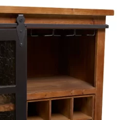 Industrial Wood Standing Wine Rack Brown - Olivia & May -Home Style Deals Store GUEST a85cf4c1 66f0 409c ab79 7f334820a217