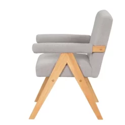 Set Of 2 Megan 21.6" Wider Armchair Boucle Upholstered Seat And Back With "V" Shape Solid Wood Legs Accent Chair With Arm Pads-The Pop Maison -Home Style Deals Store GUEST a9a4d310 f7c2 4b14 a9cc cfefa14e5713