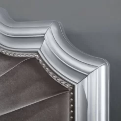 3pc Queen Bentlee Bedroom Set With 2 Nightstands Silver/Warm Gray - HOMES: Inside + Out -Home Style Deals Store GUEST aab7c0d0 f15b 454a 93bc 58ee873e1444