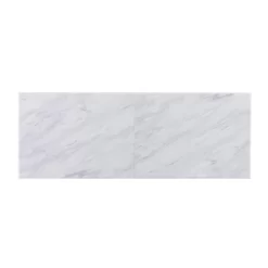 Elda Faux Stone Rolling Kitchen Island Black With White Faux Marble - Aiden Lane -Home Style Deals Store GUEST ab804d04 1eff 4c7b 9e0c 0d9d8c31d0e0