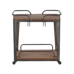Oregon Industrial Bar Cart Antique - LumiSource -Home Style Deals Store GUEST acf73303 1091 448e 84fb 83c83e315fec
