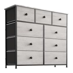 REAHOME 9 Drawer Steel Frame Bedroom Storage Organizer Chest Dresser With Waterproof Top, Adjustable Feet, And Wall Safety Attachment -Home Style Deals Store GUEST ae5de046 6e68 4883 a7c3 70dad56bd099