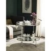 Dante Bar Cart - Silver/Mirror - Safavieh