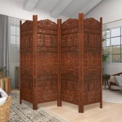 Traditional Wood Room Divider Screen Red - Olivia & May -Home Style Deals Store GUEST ae9c90af 9227 4e74 b0eb 2d4b26b95082