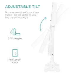 Best Choice Products 6-Tier Standing Mirror Lockable Storage Organizer Cabinet Armoire W/ Velvet Interior -Home Style Deals Store GUEST afa31c34 23a2 481f b2b4 3ea25cb84c01