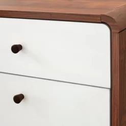 Cassie 2 Drawer File Cabinet White/Walnut - Buylateral -Home Style Deals Store GUEST afef1f9a 0769 4b95 9679 ec63048ae7f5