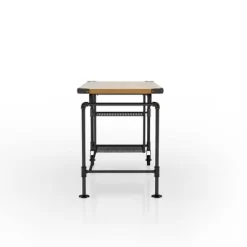 47" Lidden Industrial Computer Desk Antique Black - MiBasics -Home Style Deals Store GUEST afff5ebd 5df4 478a bbd9 cfca6909fb43