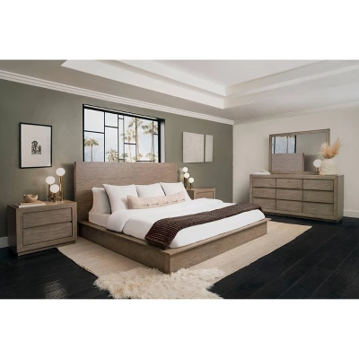 5pc Resto Bedroom Set Weathered Gray - Abbyson Living 13 5pc Resto Bedroom Set Weathered Gray - Abbyson Living - Image 13
