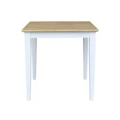 Solid Wood Square Dining Table White - International Concepts