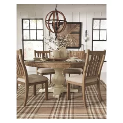 Set Of 2 Grindleburg Dining Upholstered Side Chair White/Light Brown - Signature Design By Ashley -Home Style Deals Store GUEST b063c2ca 266b 4bfe 8fb0 81d939e43d4f