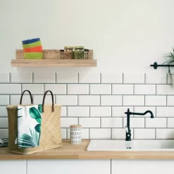 24" X 5" Decorative Shelf Wall Mounted With Front Edge White Oak - Inplace -Home Style Deals Store GUEST b109a0dd 78e1 4c66 9109 08e89cfd198f