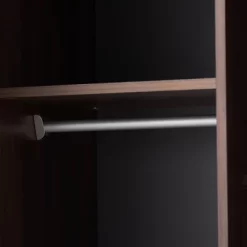 7 Shelf Wardrobe Rikke Two-Tone Wood Storage Cabinet Brown - Baxton Studio -Home Style Deals Store GUEST b1994349 3b44 44f4 976e bbb9cb9f10bf