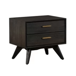 2 Drawer Baly Mid-Century Modern Nightstand - Armen Living -Home Style Deals Store GUEST b1d7f80d 2679 4cc8 95e8 845016096bab