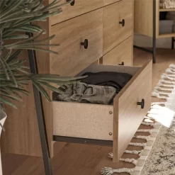 Bushwick Wide 6 Drawer Dresser Natural - Novogratz -Home Style Deals Store GUEST b1e10aa8 7c6b 45e2 93f3 62f56d1eb542