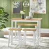 4Pc Galena Counter Height Dining Set White - Buylateral