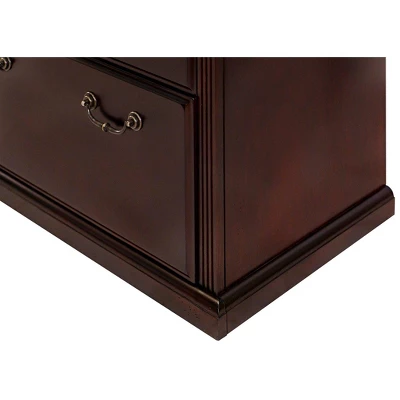Huntington Club Two Drawer File Cabinet Cherry - Martin Furniture 5 Huntington Club Two Drawer File Cabinet Cherry - Martin Furniture - Image 5