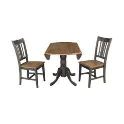 42" Mase Dual Drop Leaf Table With 2 San Remo Side Chairs - International Concepts -Home Style Deals Store GUEST b599a3c4 1256 49b3 8e83 056cc4ba22c8