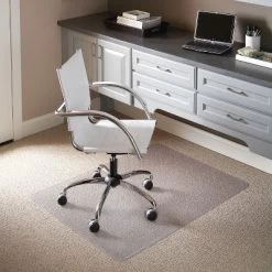 3'x4' Rectangle Solid Office Chair Mat Clear - Emma And Oliver