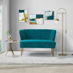 Ainhoa 45" Contemporary Solid And Manufactured Wooden Frame Loveseat | ARTFUL LIVING DESIGN -Home Style Deals Store GUEST b61d908f b926 427c a8de 9253f706a05c