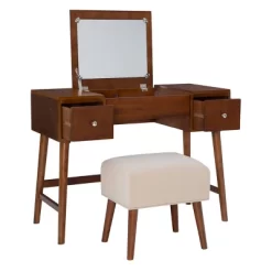Viola Vanity Set Brown - Linon -Home Style Deals Store GUEST b639e76e 5c28 431b 9c4c 7bc1311d9d3d