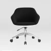 Upholstered Office Task Chair Black - Techni Mobili