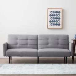 Comfort Collection Futon Sofa Bed With Buttonless Tufting - Lucid -Home Style Deals Store GUEST b6d1bd91 cff0 45e2 8332 dd11b8051b3c