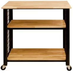 Wood Contemporary Kitchen Cart In Black - Catskill Craftsmen -Home Style Deals Store GUEST b7b0cba7 049c 46e2 a383 ac4da77c1877