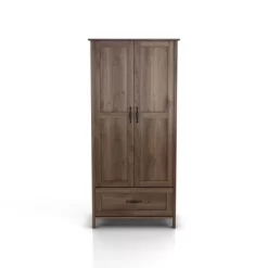 Nurembo 1 Drawer Wardrobe Closet Distressed Walnut - HOMES: Inside + Out -Home Style Deals Store GUEST b7bc84fe f8f8 4b3f 922c a51d8fee7cb7
