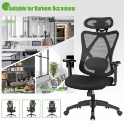 Costway Ergonomic High Back Mesh Office Chair W/ Adjustable Lumbar Support -Home Style Deals Store GUEST b80df639 fba3 4086 8070 f6db7e6cd5c3