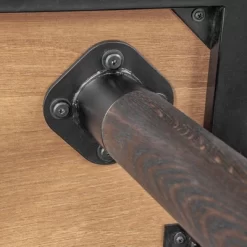 Coco Dining Table Rustic Oak/Brown - Armen Living -Home Style Deals Store GUEST b86a6972 b9a6 4b4a b9eb f59ad3c99afb