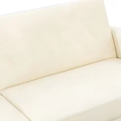 Lanna 76"Wide Vegan Leather Modern Style Convertible Futon Sofa Bed For Living Room Guest Bedroom | ARTFUL LIVING DESIGN -Home Style Deals Store GUEST b86f2069 bcdb 493a 8ccd f71bd56cf860