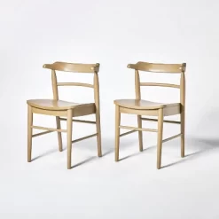 2pk Kaysville Curved Back Wood Dining Chair - Threshold™ Designed With Studio McGee -Home Style Deals Store GUEST b8859535 25d6 44f9 9ed4 882e7bed9037