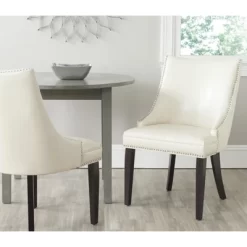 Afton 20"H Side Chair W/ Nail Heads (Set Of 2) - Safavieh